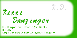 kitti danzinger business card